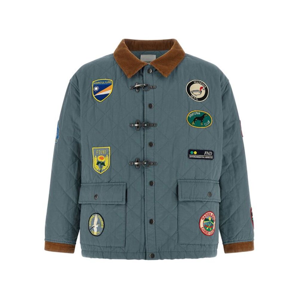 FOUND Blue Cotton Full-Length Men's Jacket